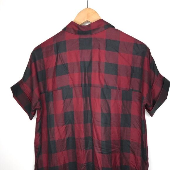 Madewell Shirt Dress Courier Buffalo Check Plaid - Picture 5 of 7